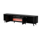 VOLARE TV Stand 200 черный мат/черный мат