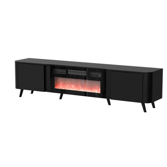 VOLARE TV Stand 200 черный мат/черный мат