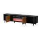 VOLARE TV Stand 200 черный матовый/орех