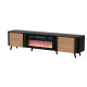 VOLARE TV Stand 200 черный матовый/орех