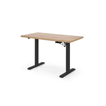 B/54 rakstāmgalds ar regulējamu augstumu, virsma - amatniecisks ozols, rāmis - melns B/54 rakstāmgalds ar regulējamu augstumu, virsma - amatniecisks ozols, rāmis - melns