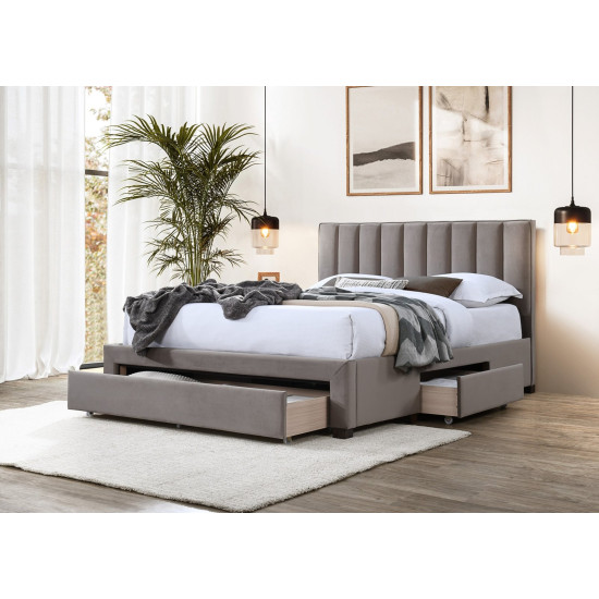 Кровать GRACE 140 с ящиками, цвет: бежевый