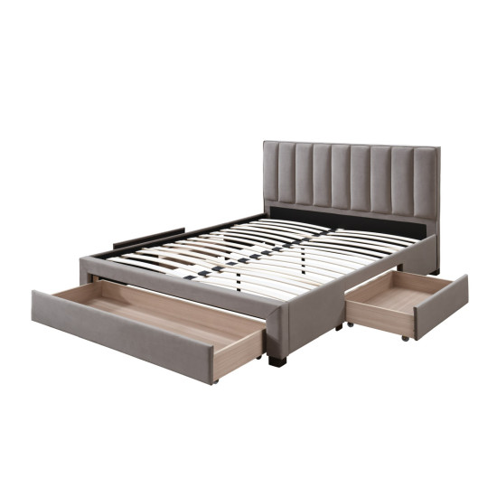 Кровать GRACE 160 с ящиками, цвет: бежевый Кровать GRACE 160 с ящиками, цвет: бежевый