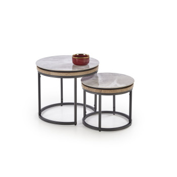 ITAKA 2 diivanilaua komplekt, hall marmor / grafiit ITAKA 2 diivanilaua komplekt, hall marmor / grafiit