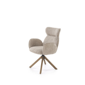 Стул K585, тёмно-бежевый / л.орех