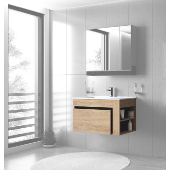 Тумба под мойку, DUESA SU-80, золотой дуб / черный Тумба под мойку, DUESA SU-80, золотой дуб / черный