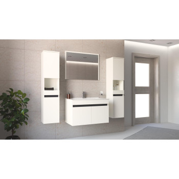 настенный шкаф, FIGARO SL, белый + 3 цвета настенный шкаф, FIGARO SL, белый + 3 цвета