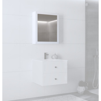 зеркальный шкаф, TORETO SLU-60, белый зеркальный шкаф, TORETO SLU-60, белый