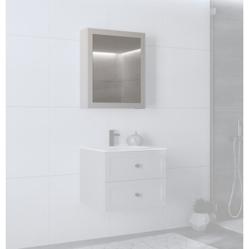 зеркальный шкаф, TORETO SLU-60, кашемир зеркальный шкаф, TORETO SLU-60, кашемир