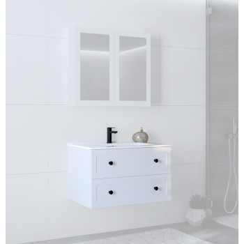 тумба под мойку, TORETO SU-80, белый матовый тумба под мойку, TORETO SU-80, белый матовый