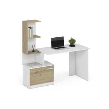 MISO rakstāmgalds, balts/māksliniecisks ozols MISO rakstāmgalds, balts/māksliniecisks ozols