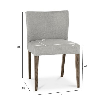 Стул ТУРИН серый