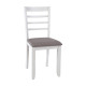 Стул JANELLE 41x49xH90см, серый/белый Стул JANELLE 41x49xH90см, серый/белый