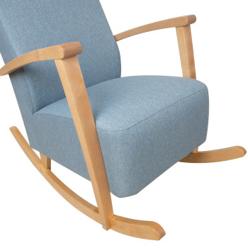 Кресло-качалка VENLA светло-синий Кресло-качалка VENLA светло-синий