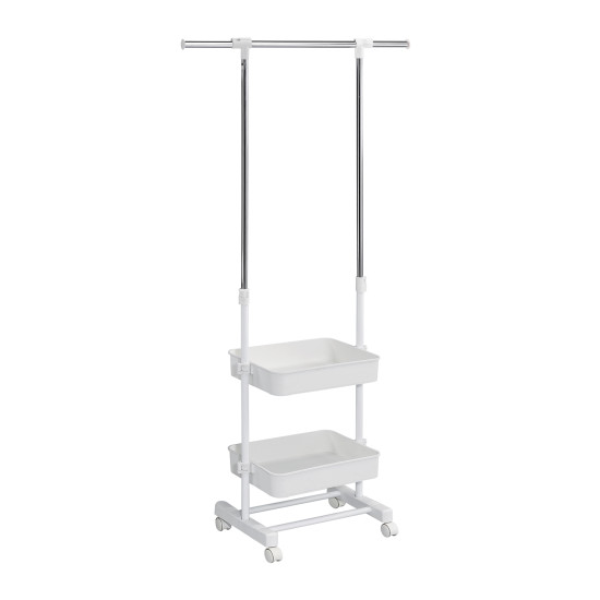 Gaitenis FERGUS 47-77x29x92-165cm, balts Gaitenis FERGUS 47-77x29x92-165cm, balts