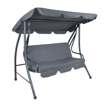 Садовые качели MONA 3-местные, серые Садовые качели MONA 3-местные, серые