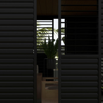 Ламельно-раздвижная стенка для навеса MIRADOR-111 (300 см)