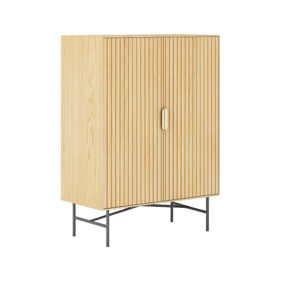 Skapis BASSEL 80x40xH110cm, 3D melamīns