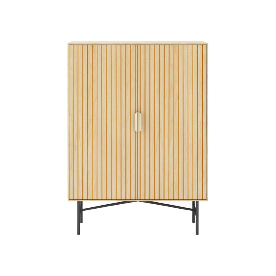 Skapis BASSEL 80x40xH110cm, 3D melamīns