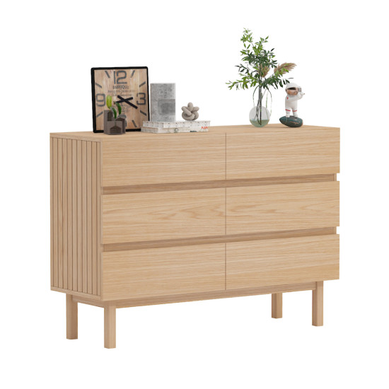 Kumode SUNNY 120x40xH85cm, melamīna ozols Kumode SUNNY 120x40xH85cm, melamīna ozols