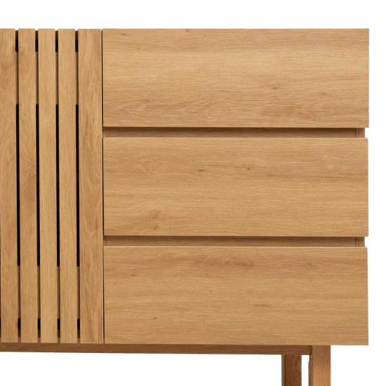 Kumode SUNNY 120x40xH85cm, melamīna ozols Kumode SUNNY 120x40xH85cm, melamīna ozols