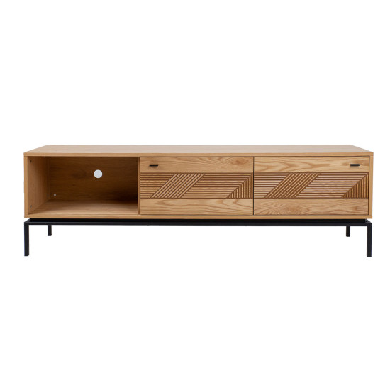 TV galds CINDY 180x40xH55cm, MDF ozols