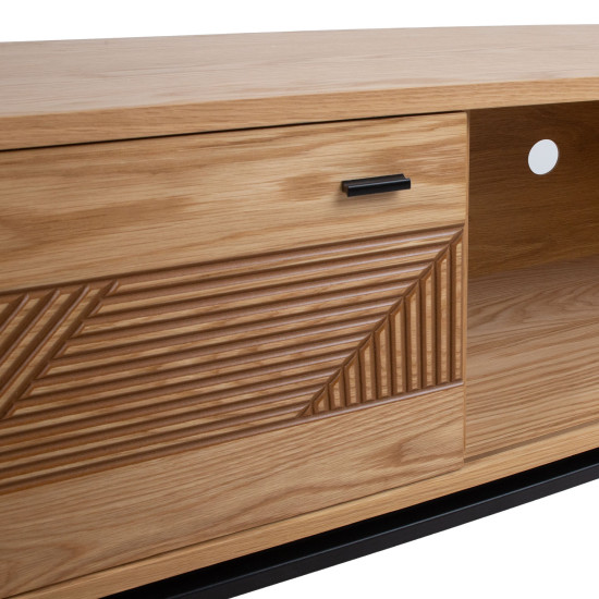 TV galds CINDY 180x40xH55cm, MDF ozols