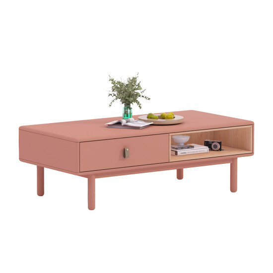 Журнальный столик IRIS 120x60xH40см, розовый Журнальный столик IRIS 120x60xH40см, розовый