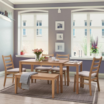 Обеденный стол COOPER 120+75x75xH75см, дуб Обеденный стол COOPER 120+75x75xH75см, дуб