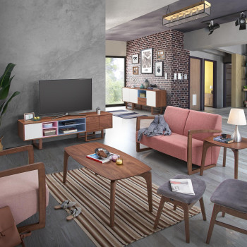 Külglaud HAYDIE 60x60xH50cm, pähkel Külglaud HAYDIE 60x60xH50cm, pähkel