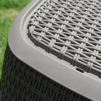 Шезлонг NEWPORT серо-бежевый пластик Шезлонг NEWPORT серо-бежевый пластик