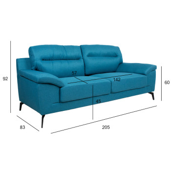 Диван ENZO 3-местный, морской синий Диван ENZO 3-местный, морской синий