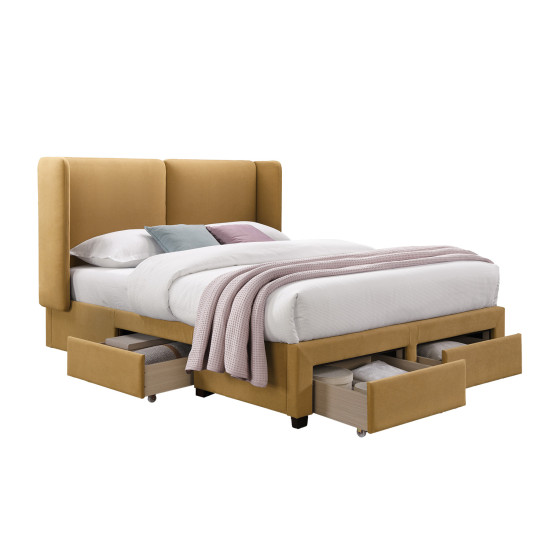 Кровать SUGI 160x200см, желтый Кровать SUGI 160x200см, желтый