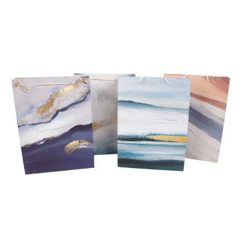 Dāvanu maisiņš MARMOR, 31x42x12cm, mix