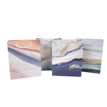 Dāvanu maisiņš MARMOR, 26x32x12cm, mix