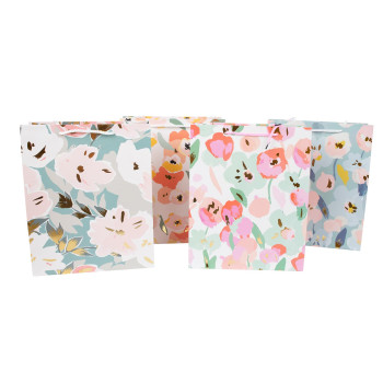 Dāvanu maisiņš FLOWER, 26x32x12cm, mix