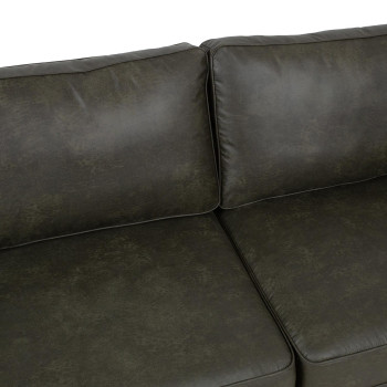 Диван SOFIA 3-местный, темно-оливковый