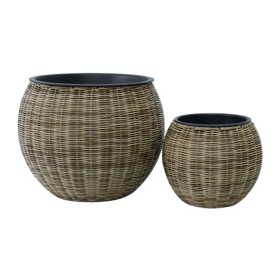 Puķupods WICKER D40xH32cm, gaiši brūns Puķupods WICKER D40xH32cm, gaiši brūns