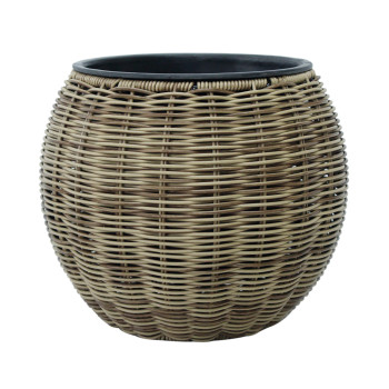 Puķupods WICKER D26xH22cm, gaiši brūns Puķupods WICKER D26xH22cm, gaiši brūns
