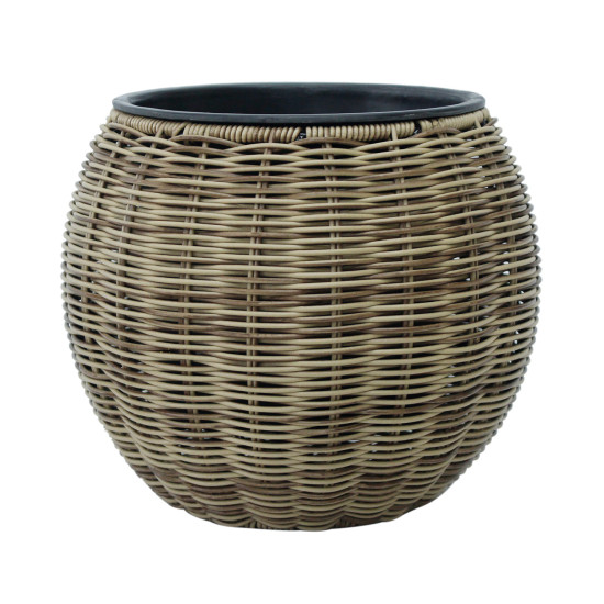 Puķupods WICKER D26xH22cm, gaiši brūns