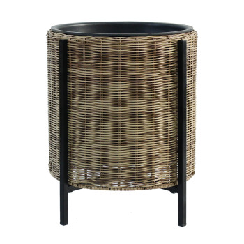 Puķupods WICKER ar pamatni D39xH45cm, gaišs Puķupods WICKER ar pamatni D39xH45cm, gaišs