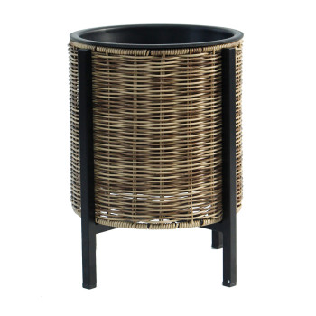 Puķupods WICKER ar pamatni D28xH36cm, gaišs Puķupods WICKER ar pamatni D28xH36cm, gaišs