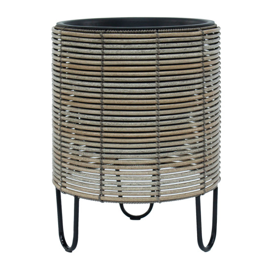 Puķupods WICKER D36xH48cm, bēšs pelēks Puķupods WICKER D36xH48cm, bēšs pelēks