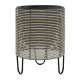 Puķupods WICKER D36xH48cm, bēšs pelēks Puķupods WICKER D36xH48cm, bēšs pelēks
