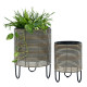Puķupods WICKER D36xH48cm, bēšs pelēks Puķupods WICKER D36xH48cm, bēšs pelēks