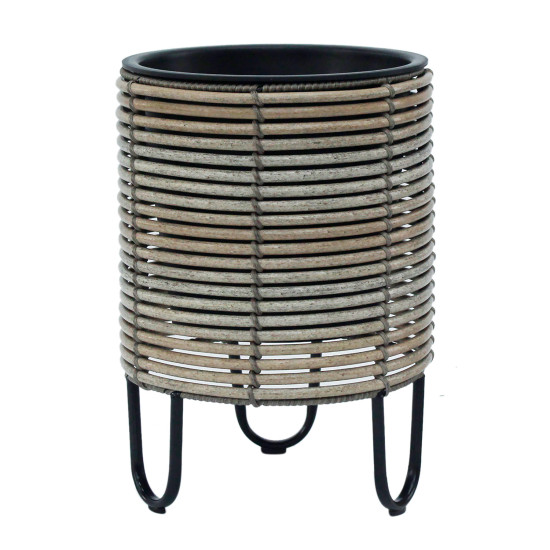 Puķu pods WICKER D25xH35cm, bēšs pelēks Puķu pods WICKER D25xH35cm, bēšs pelēks