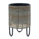 Puķu pods WICKER D25xH35cm, bēšs pelēks Puķu pods WICKER D25xH35cm, bēšs pelēks
