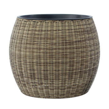 Puķupods WICKER D48xH40cm, gaiši brūns Puķupods WICKER D48xH40cm, gaiši brūns