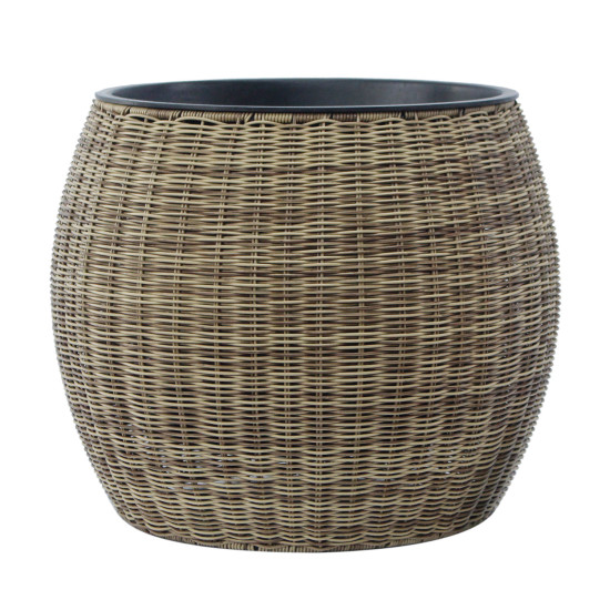 Puķupods WICKER D48xH40cm, gaiši brūns