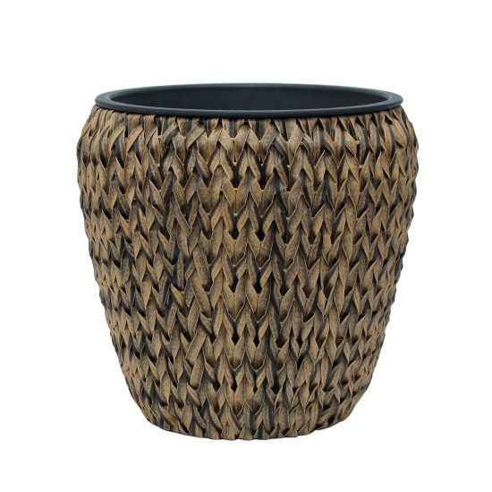 Puķupods WICKER 28x28xH28cm, brūns